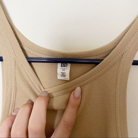 BP. Tan Ribbed Tank Top - Picture 2 of 3